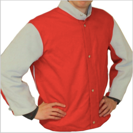 Blast Jacket Nylon/Leather (RED) - Size XL